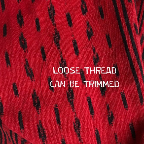 Vintage Handwoven Mexican Cotton Wrap - Picture 4 of 4